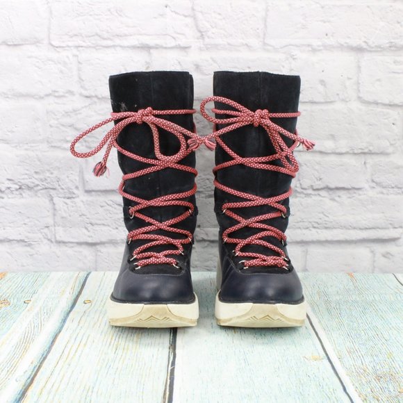 Fitflop Skandi Black Suede Wool Lined Pull On Winter Boots Size 6.5 - Picture 4 of 9